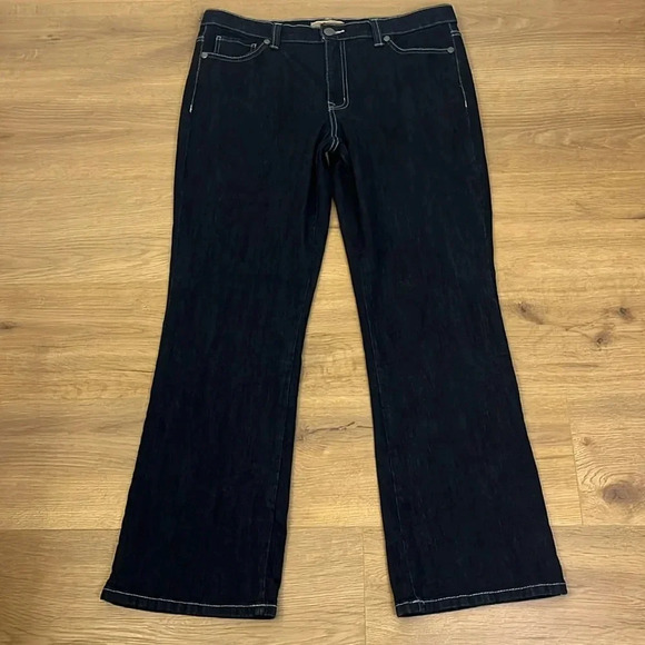 Nine West | Vintage Boho Bootcut denim jeans Women’s size 14S/32 short/petite - Picture 1 of 9